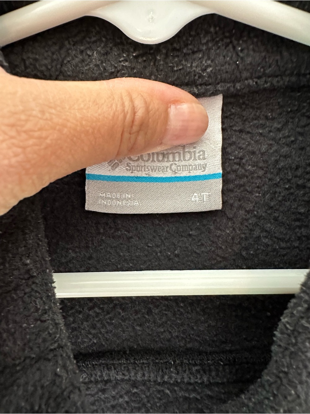 Columbia Kids Black Full-Zip Fleece Jacket - Picture 4 of 5